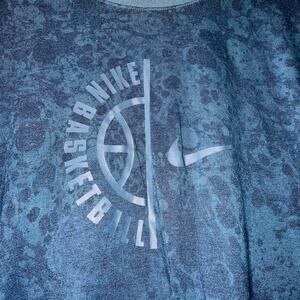 Nike Dri-Fit 2XL graphic print blue tee